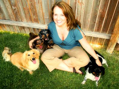 Dallas animal massage therapist, Carrie Bryant, with Kneaded Pets animal massage services in DFW!